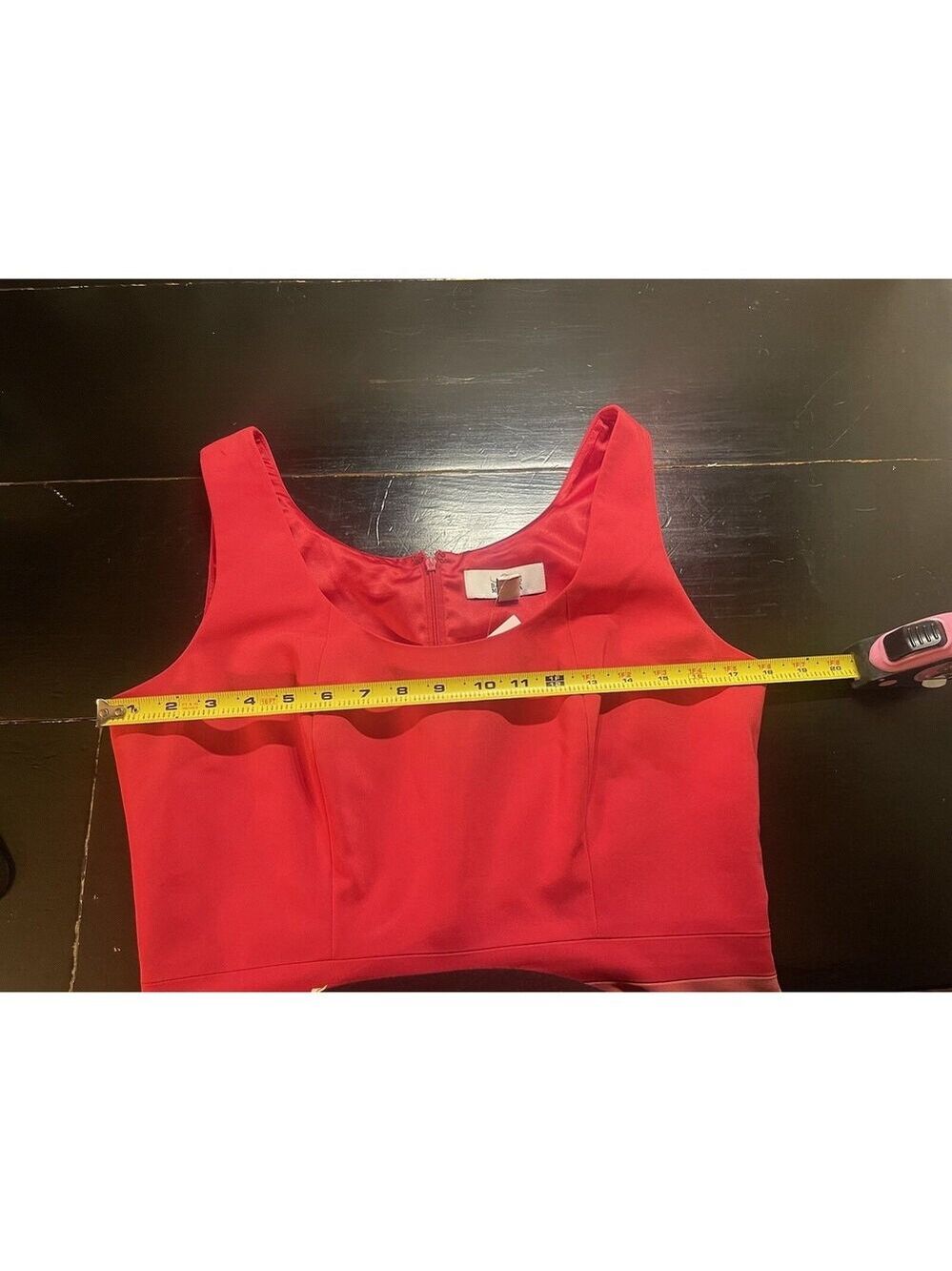 BELLE BADGLEY MISCHKA Dress NWT Sz 10 $159 PINK STRIPED SHEATH - Picture 6 of 7